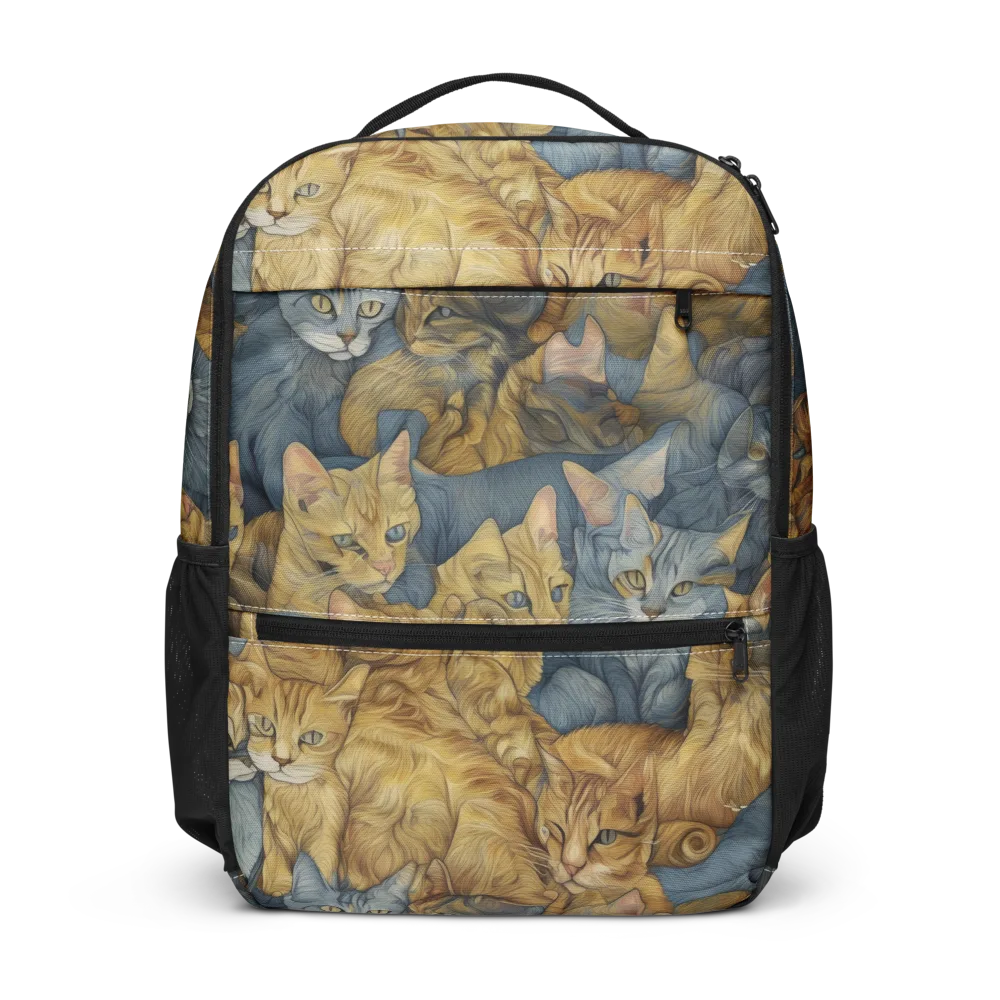 Gilded Purr on Utility Backpack — Front