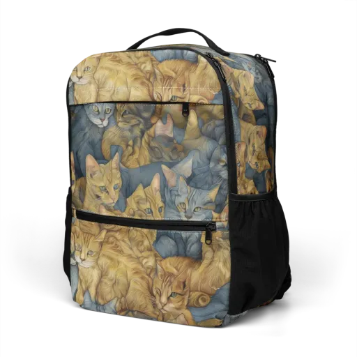 Gilded Purr on a Utility Backpack