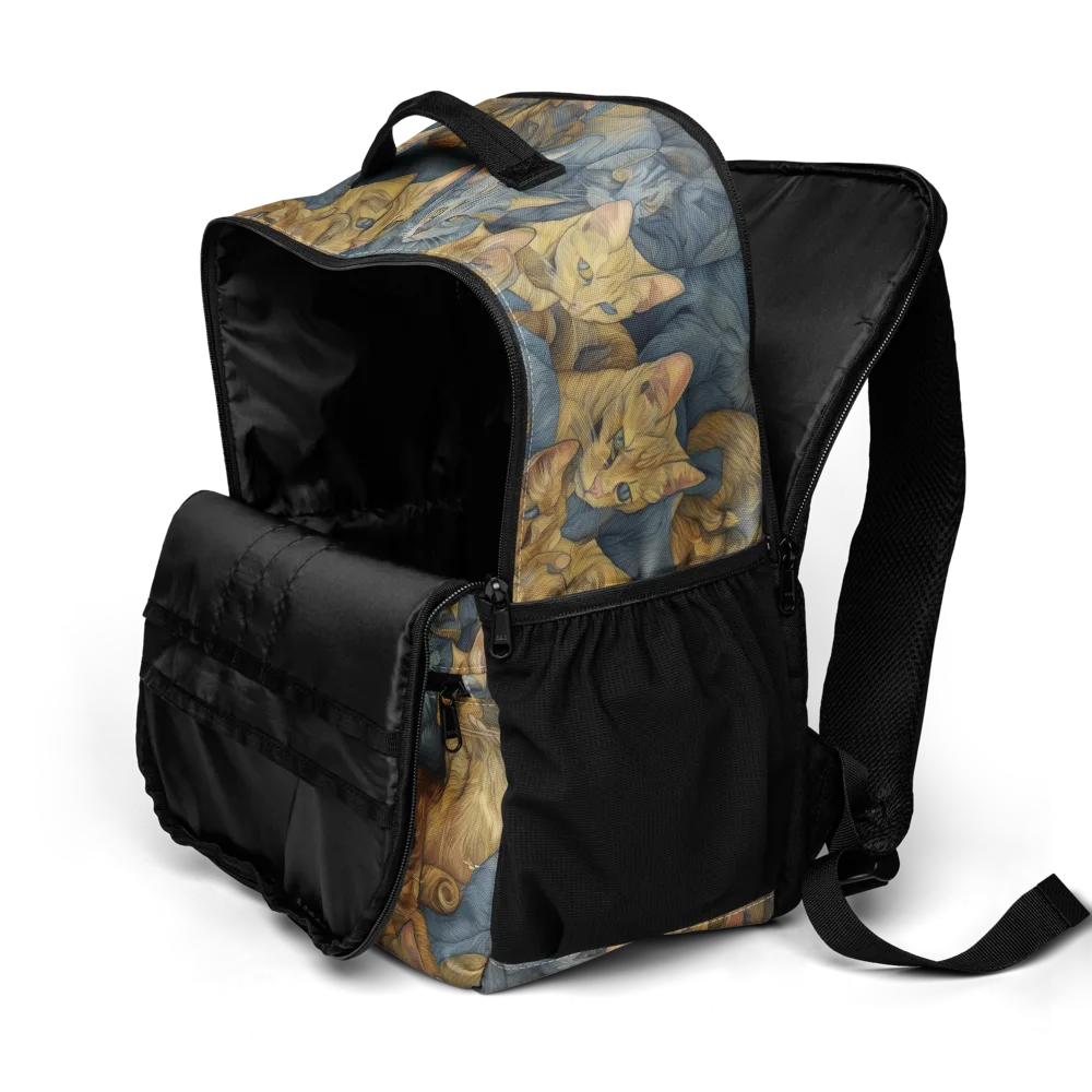 Gilded Purr on Utility Backpack — Product details 2