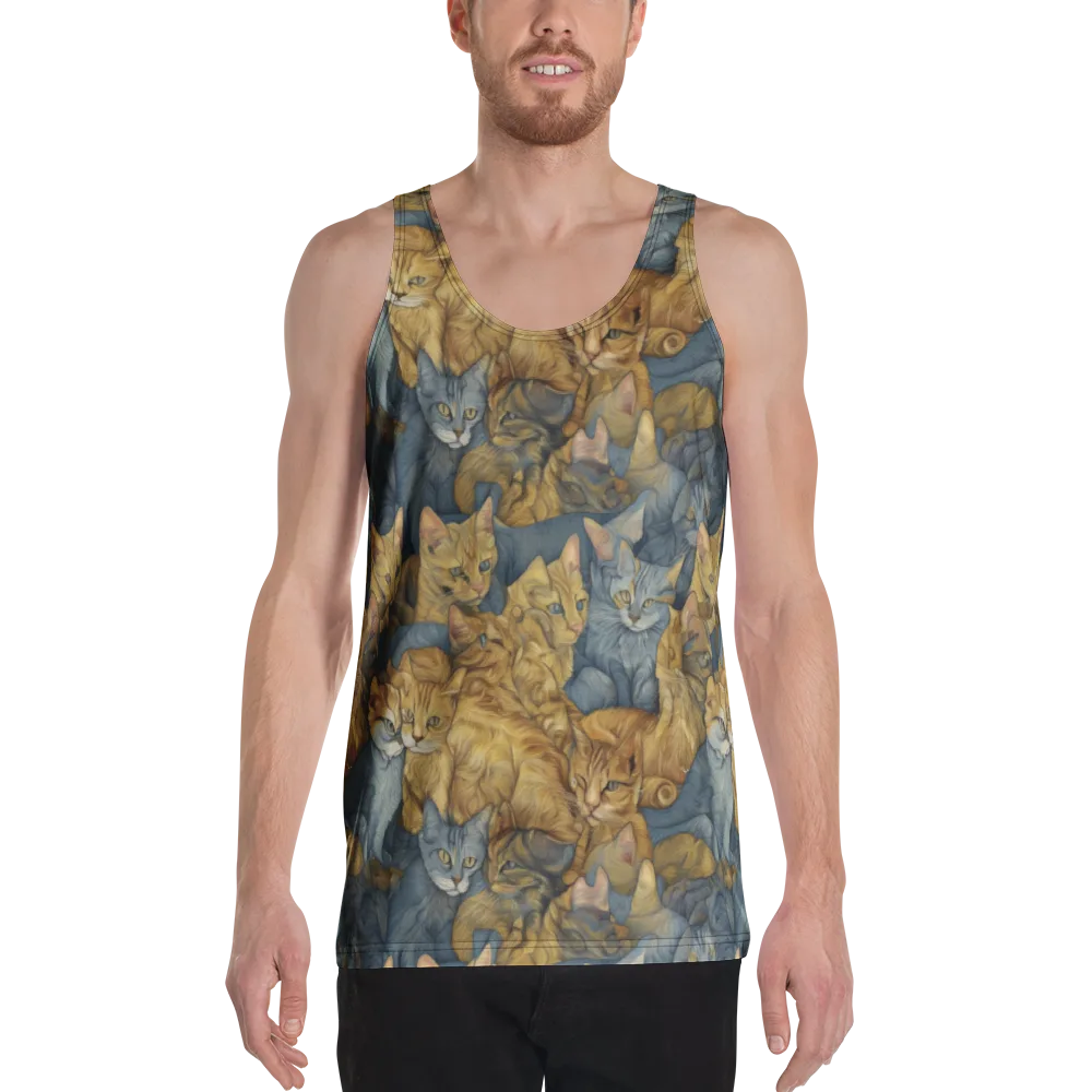 Gilded Purr on Men's Tank Top — Front
