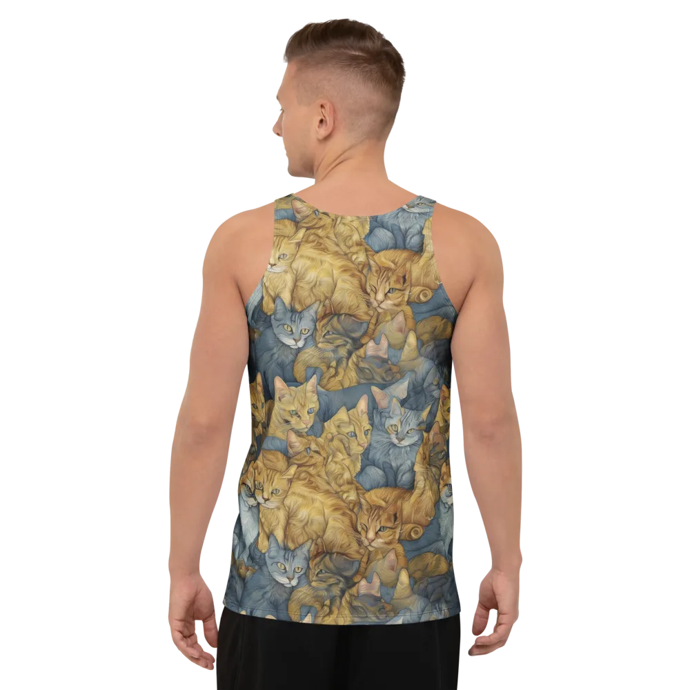 Gilded Purr on Men's Tank Top — Back