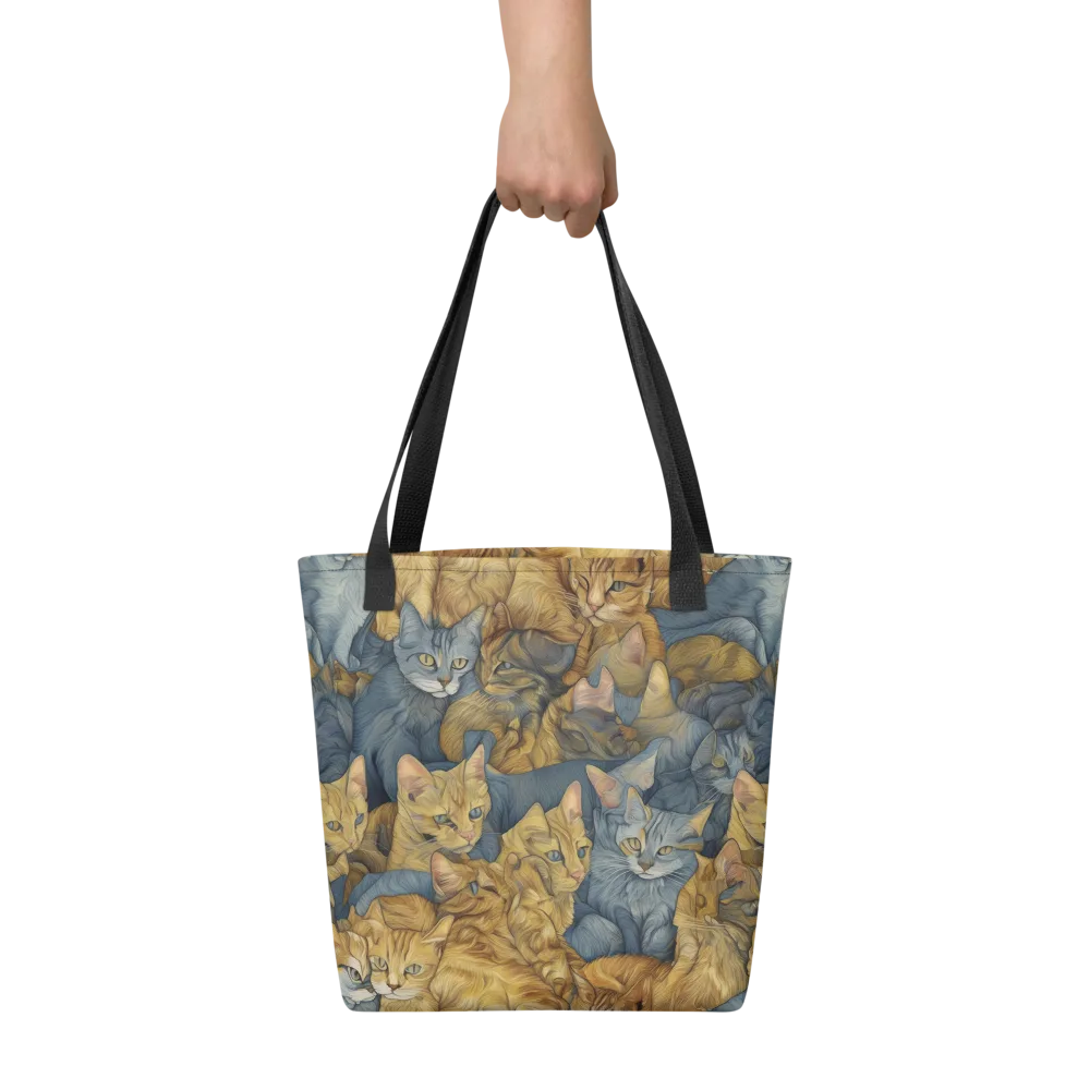 Gilded Purr on Tote Bag — Front