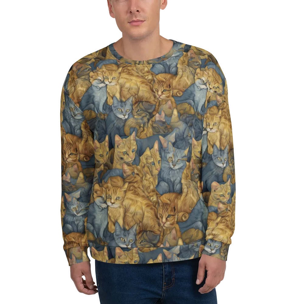 Gilded Purr on Sweatshirt — Front