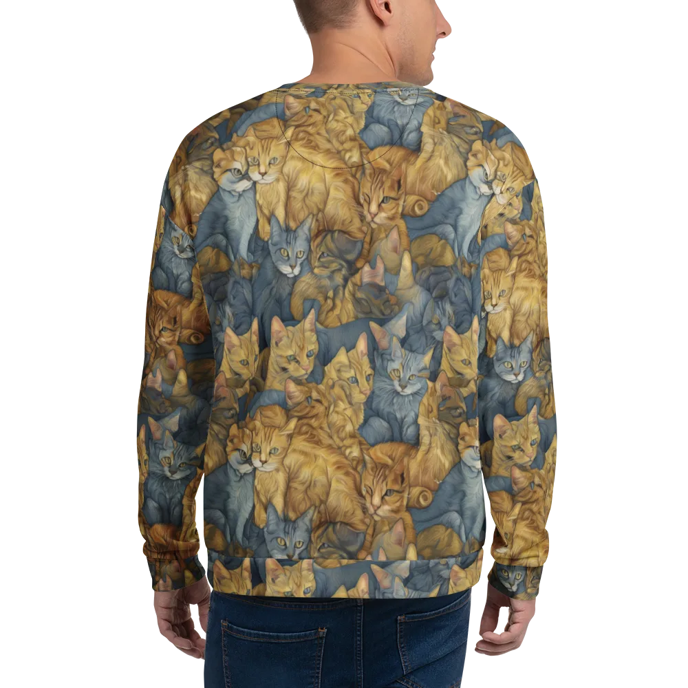 Gilded Purr on Sweatshirt — Back