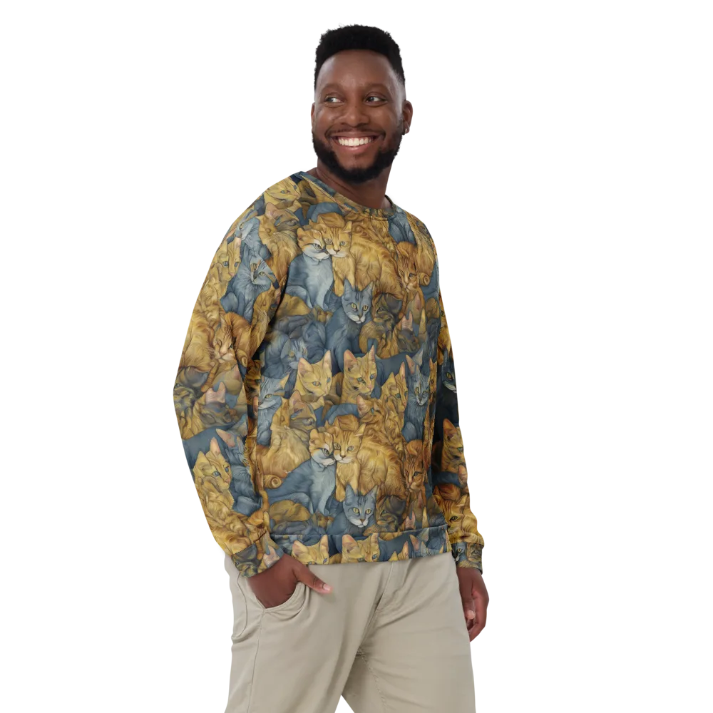 Gilded Purr on Sweatshirt — Front