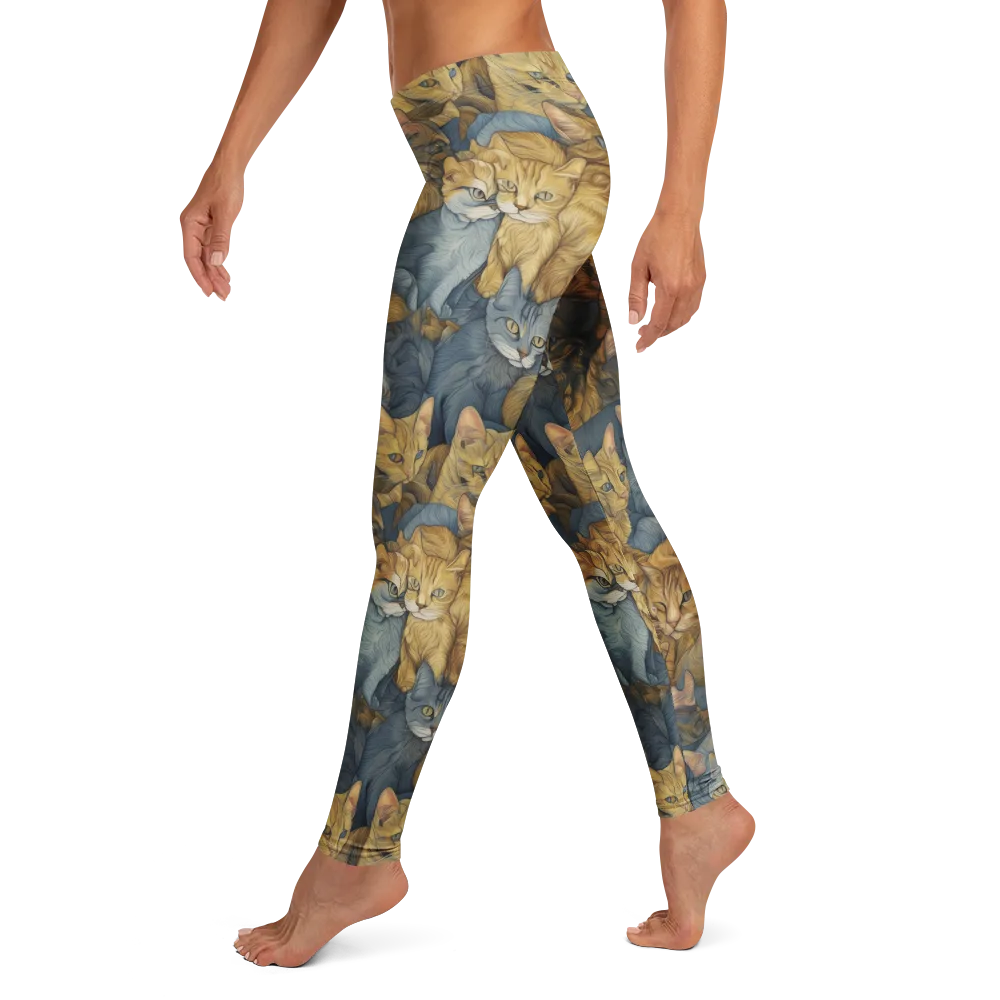 Gilded Purr on Leggings — Left