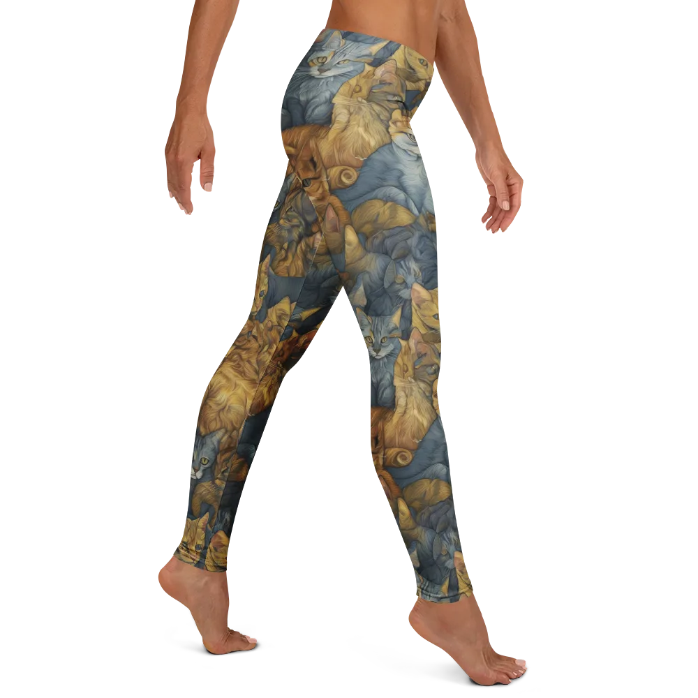 Gilded Purr on Leggings — Right