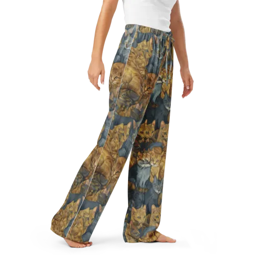 Gilded Purr on a Women's Pajama Pants