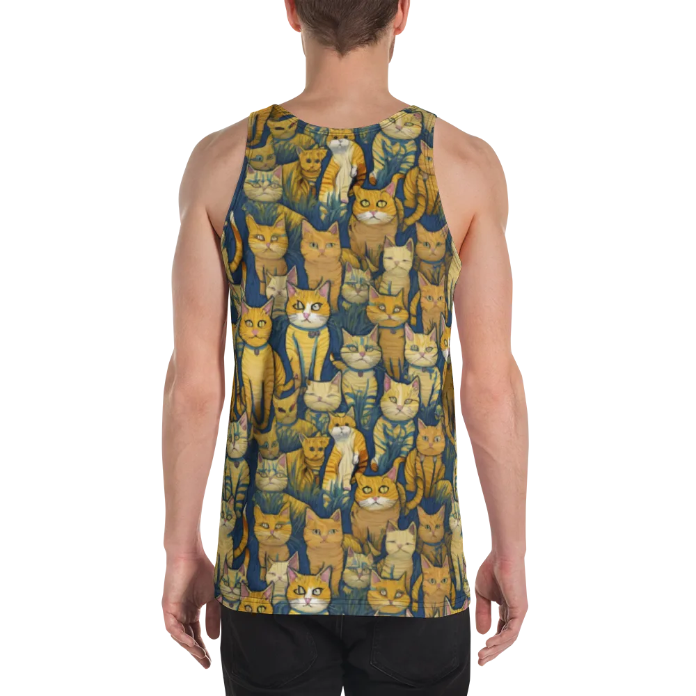 Velvet Cat Parade on Men's Tank Top — Back