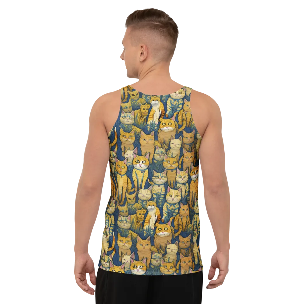 Velvet Cat Parade on Men's Tank Top — Back