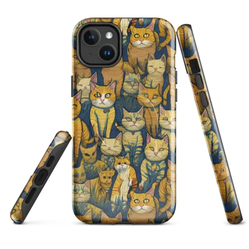 Velvet Cat Parade on a MagSafe Tough Case for iPhone®