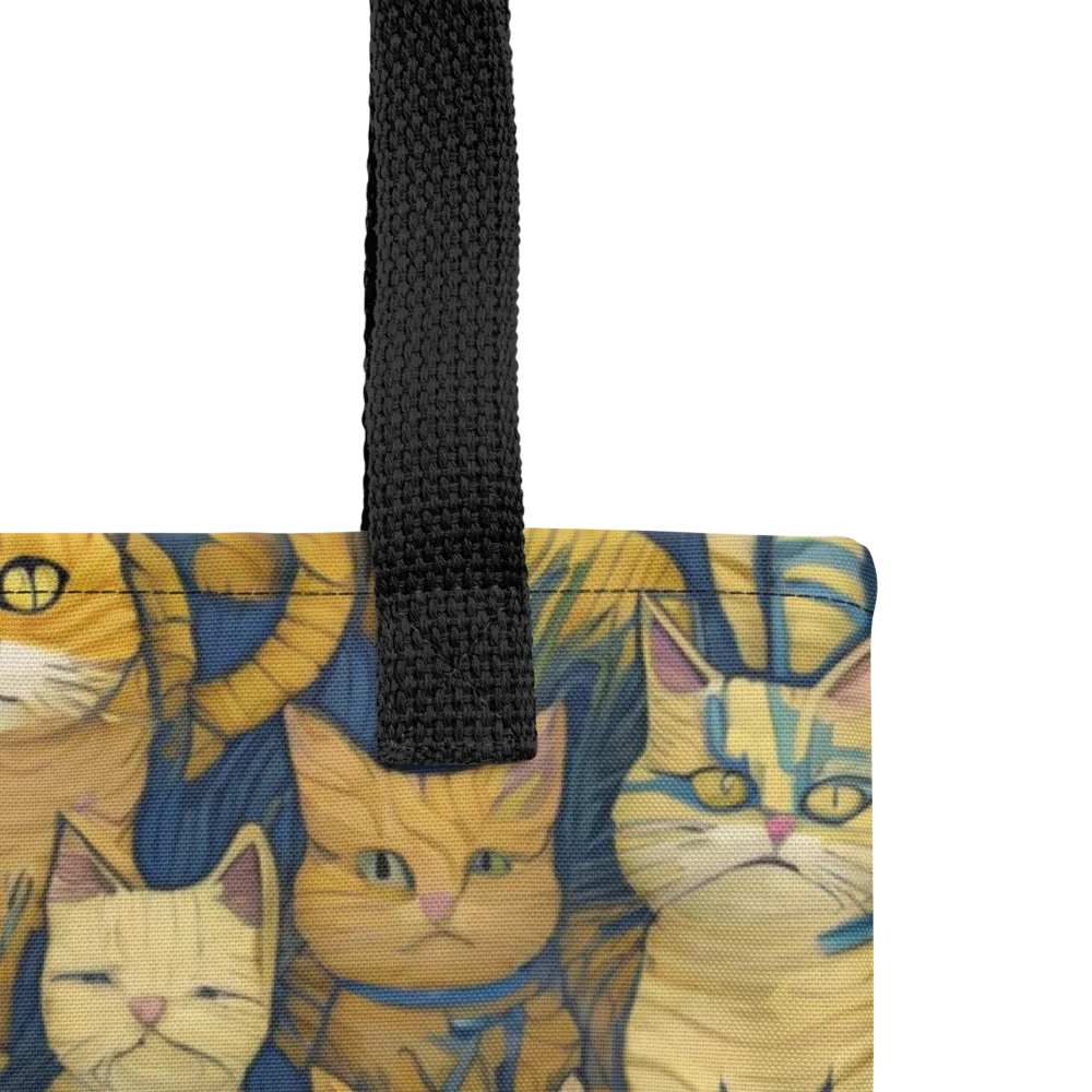 Velvet Cat Parade on Tote Bag — Product details