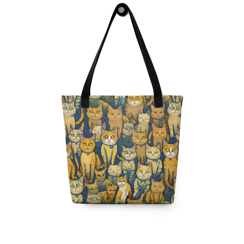 Velvet Cat Parade on Tote Bag — Front