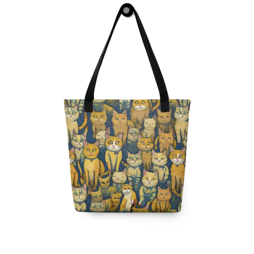 Velvet Cat Parade on a Tote Bag