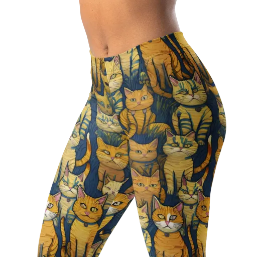 Velvet Cat Parade on a Leggings