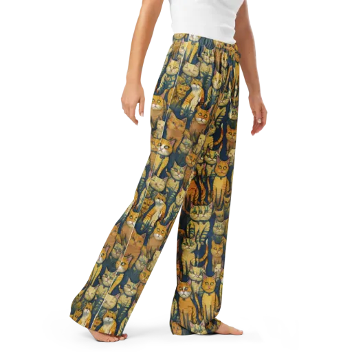 Velvet Cat Parade on a Women's Pajama Pants