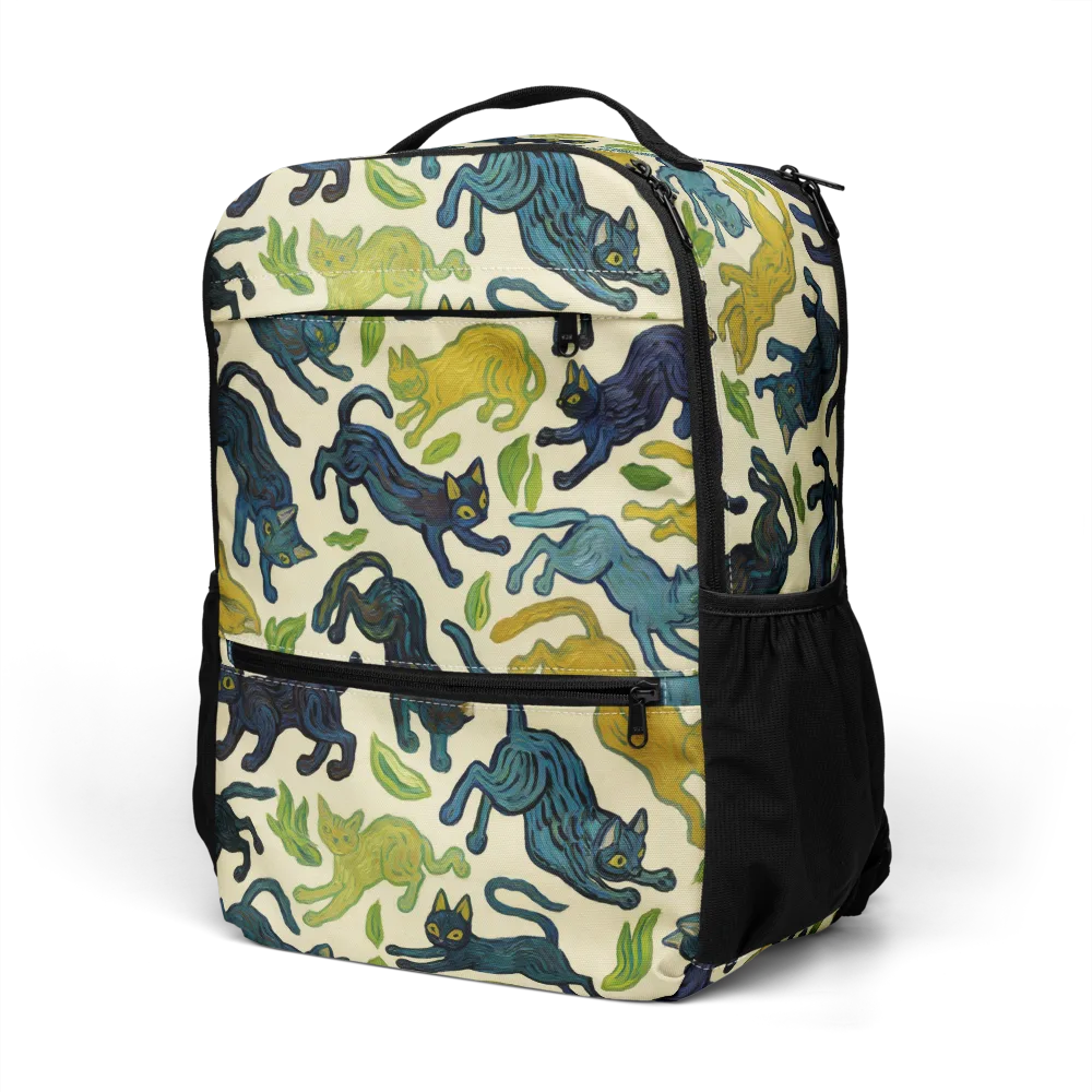 Velvet Alley Cats on Utility Backpack — Left Front
