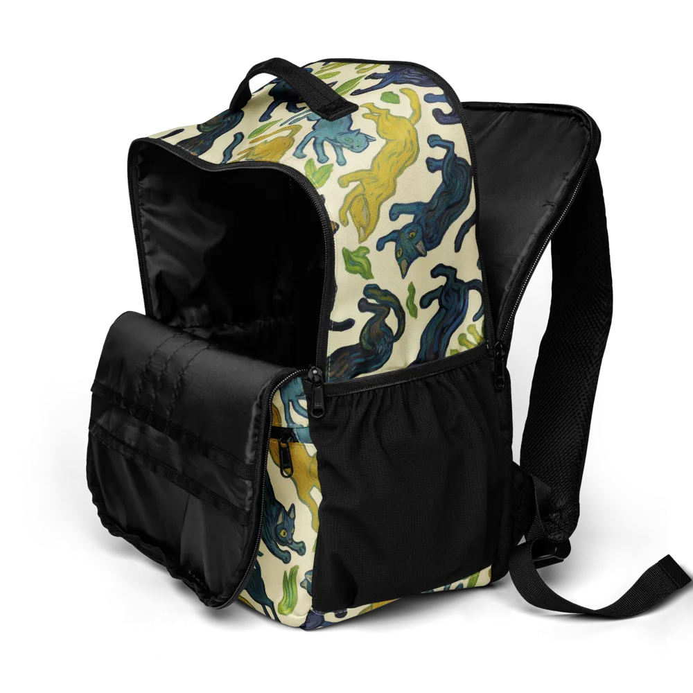 Velvet Alley Cats on Utility Backpack — Product details 2