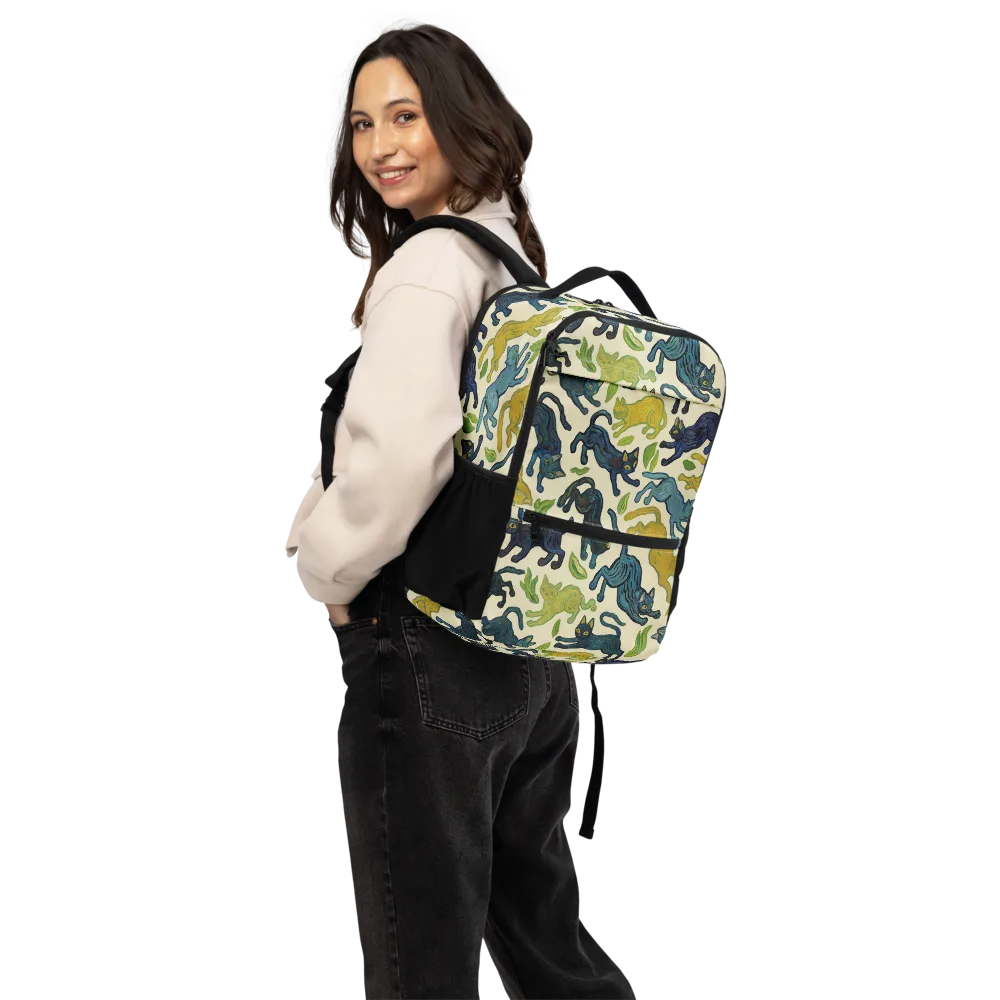 Velvet Alley Cats on Utility Backpack — Back