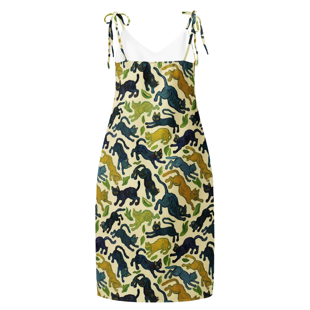 Velvet Alley Cats on Slip Dress — Back print