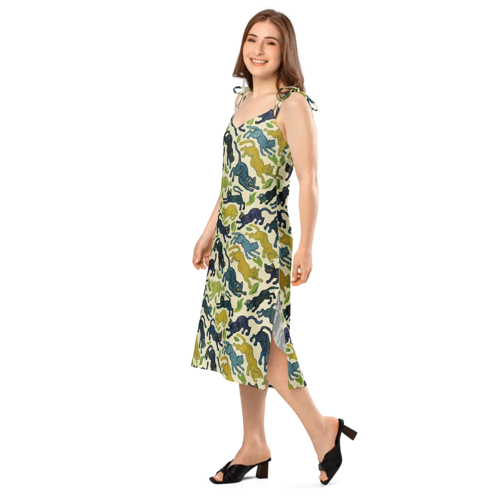Velvet Alley Cats on Slip Dress — Left Front