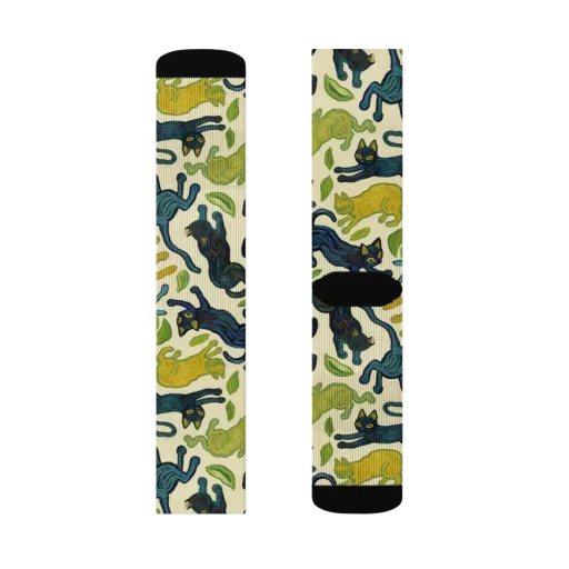 Velvet Alley Cats on a Socks
