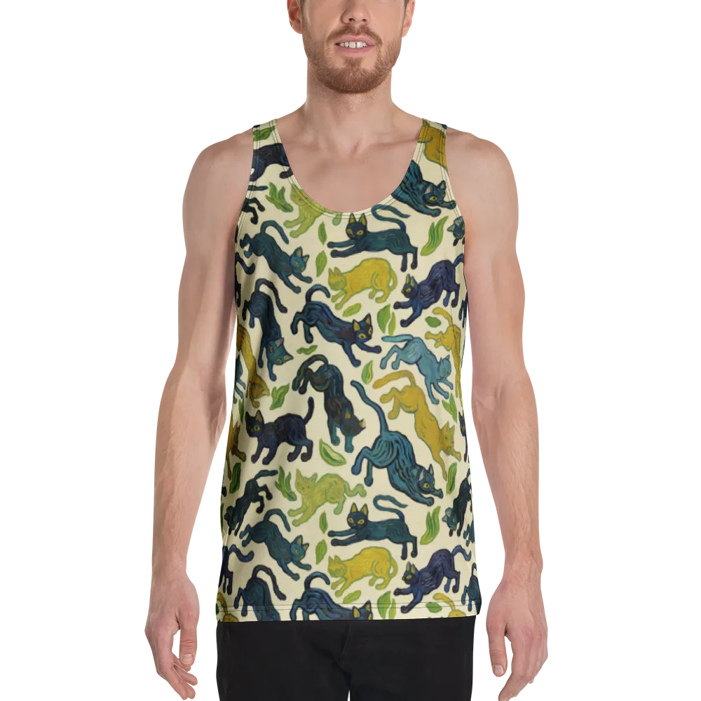 Velvet Alley Cats on Men's Tank Top — Front