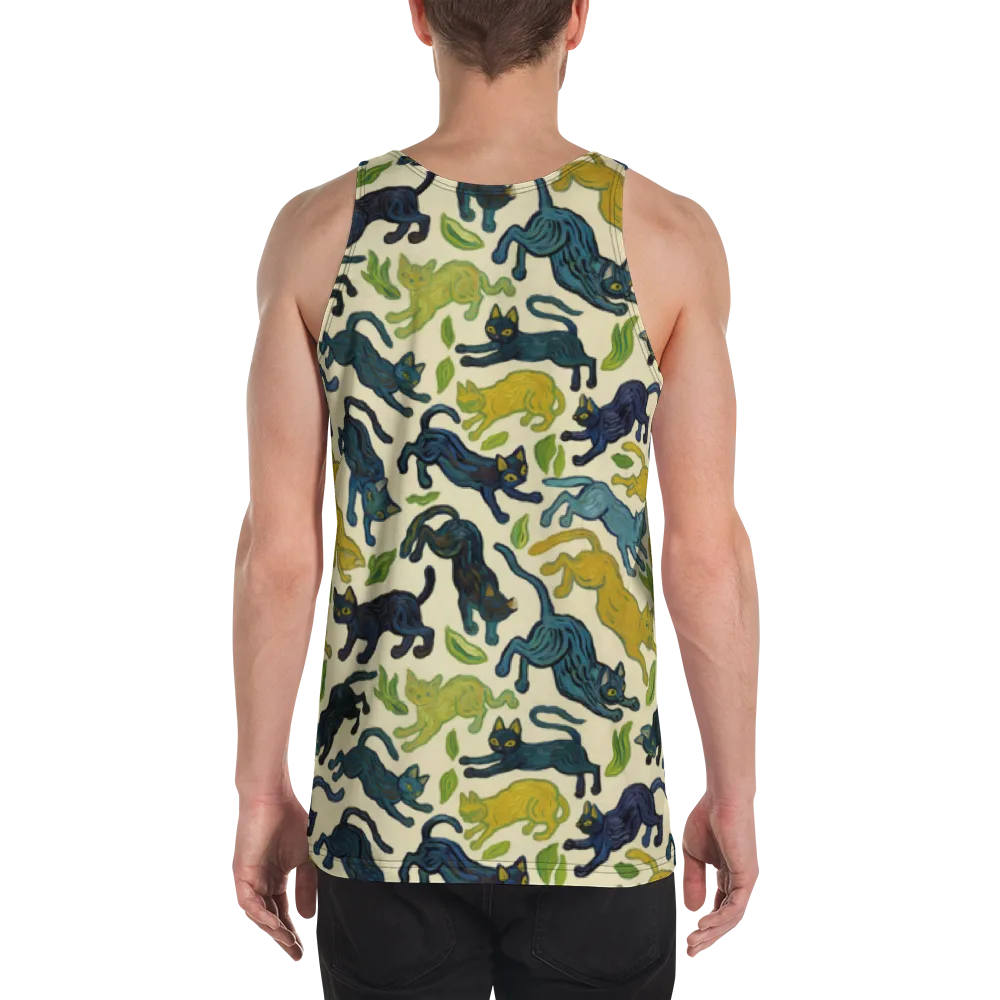 Velvet Alley Cats on Men's Tank Top — Back