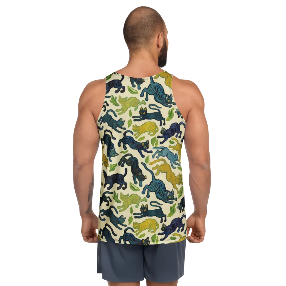 Velvet Alley Cats on Men's Tank Top — Back