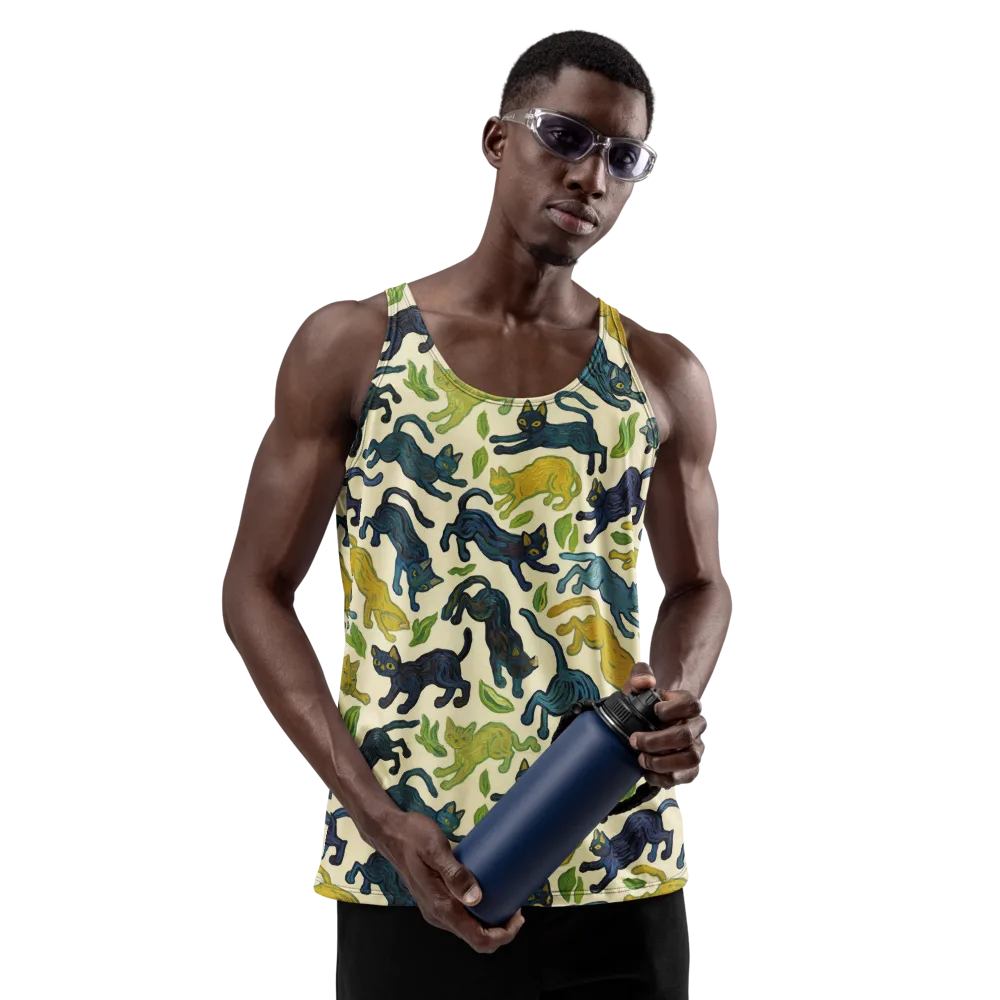 Velvet Alley Cats on Men's Tank Top — Front