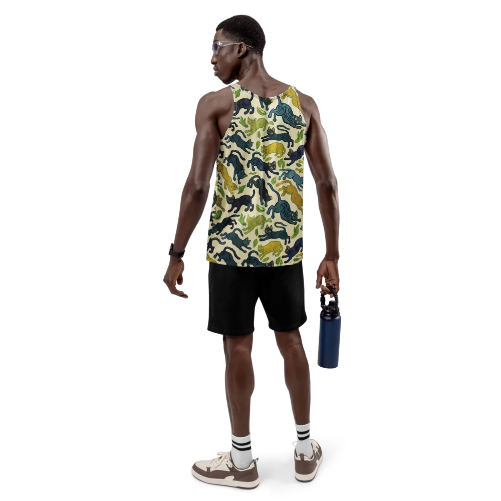 Velvet Alley Cats on Men's Tank Top — Back
