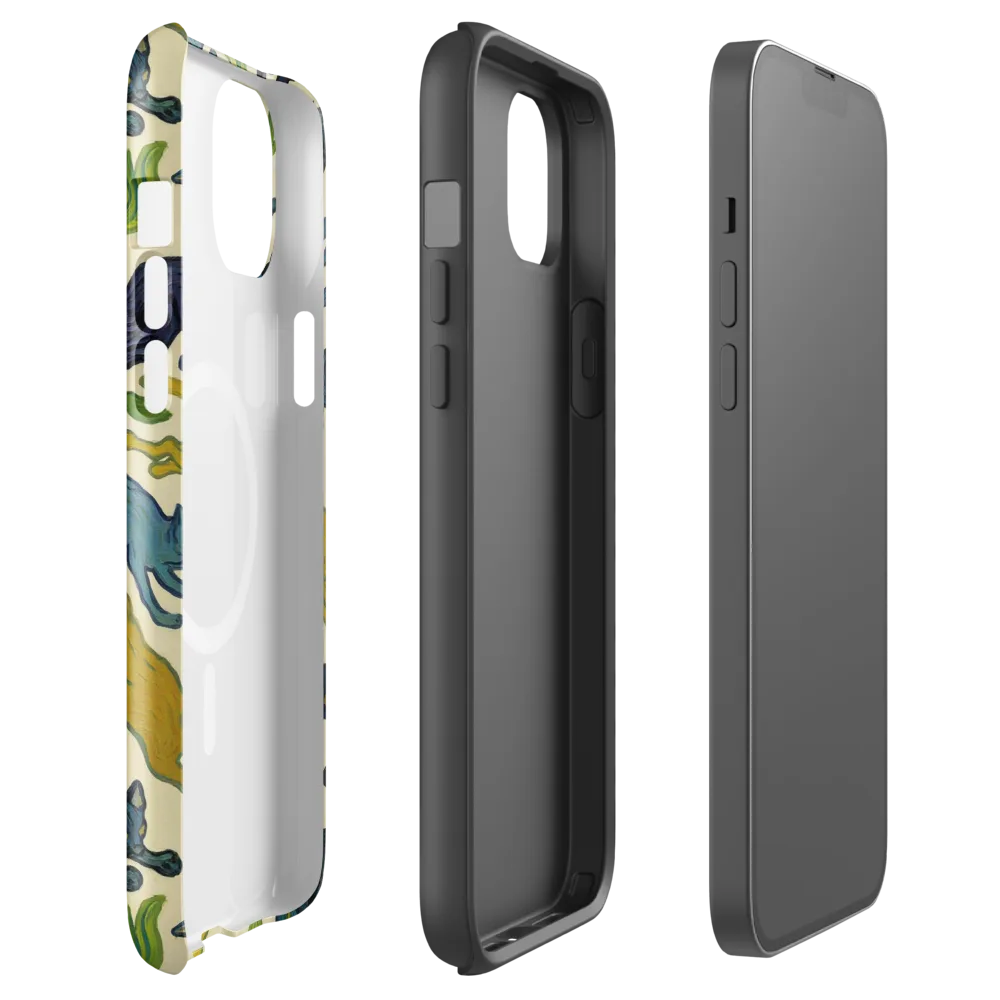 Velvet Alley Cats on MagSafe Tough Case for iPhone® — Front