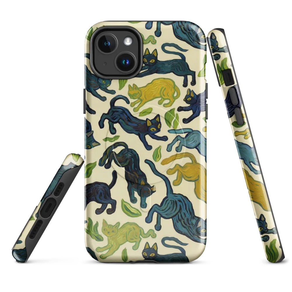 Velvet Alley Cats on MagSafe Tough Case for iPhone® — Front