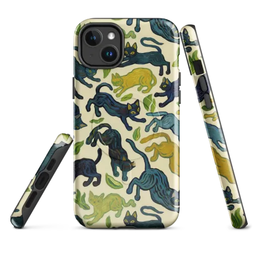 Velvet Alley Cats on a MagSafe Tough Case for iPhone®