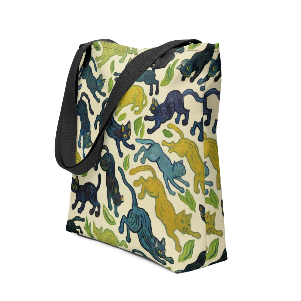 Velvet Alley Cats on Tote Bag — Front