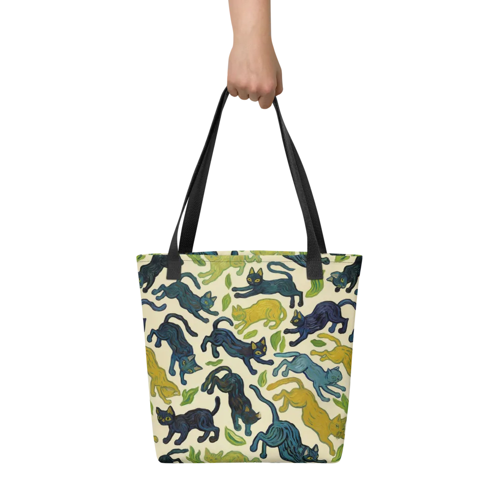 Velvet Alley Cats on Tote Bag — Front