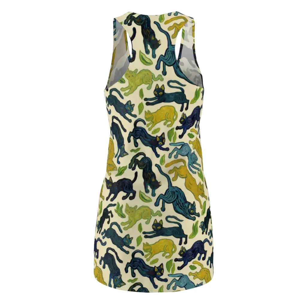 Velvet Alley Cats on Racerback Dress — Back