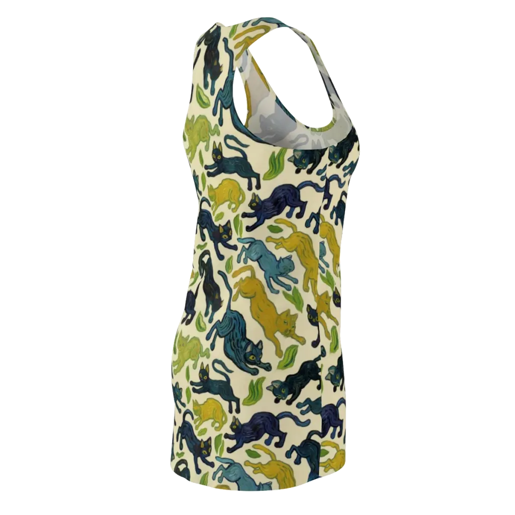 Velvet Alley Cats on Racerback Dress — Back Side