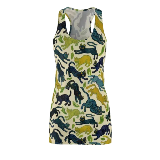 Velvet Alley Cats on a Racerback Dress