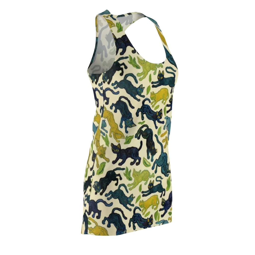 Velvet Alley Cats on Racerback Dress — Front Side