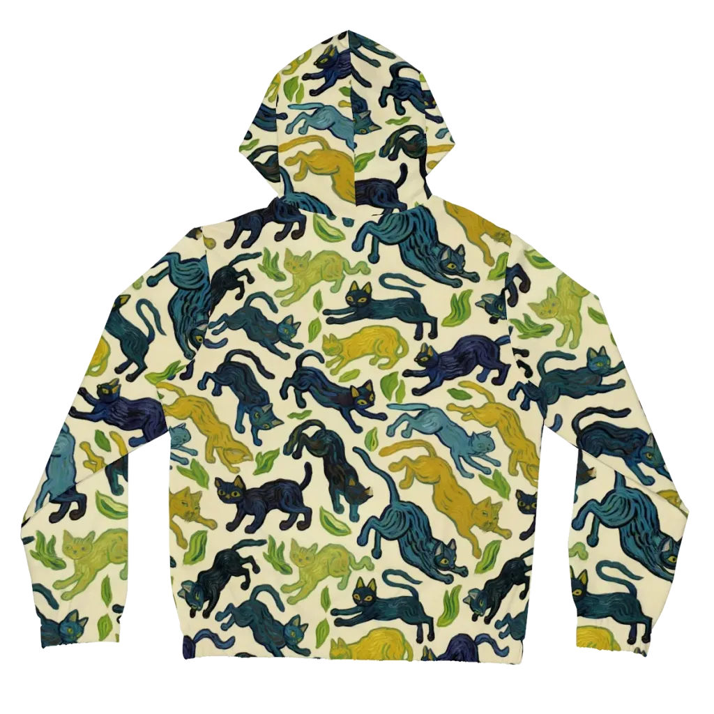 Velvet Alley Cats on Women's Full-Zip Hoodie — Back