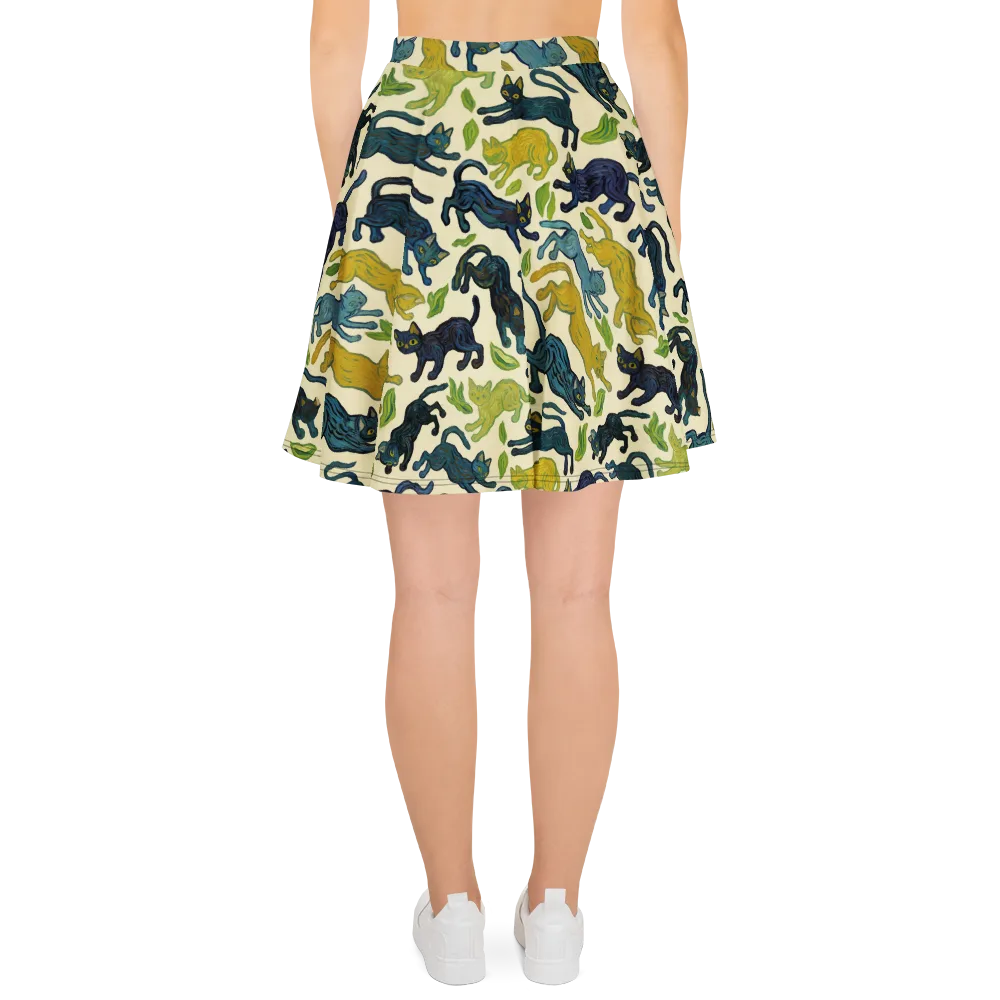 Velvet Alley Cats on Skater Skirt — Back