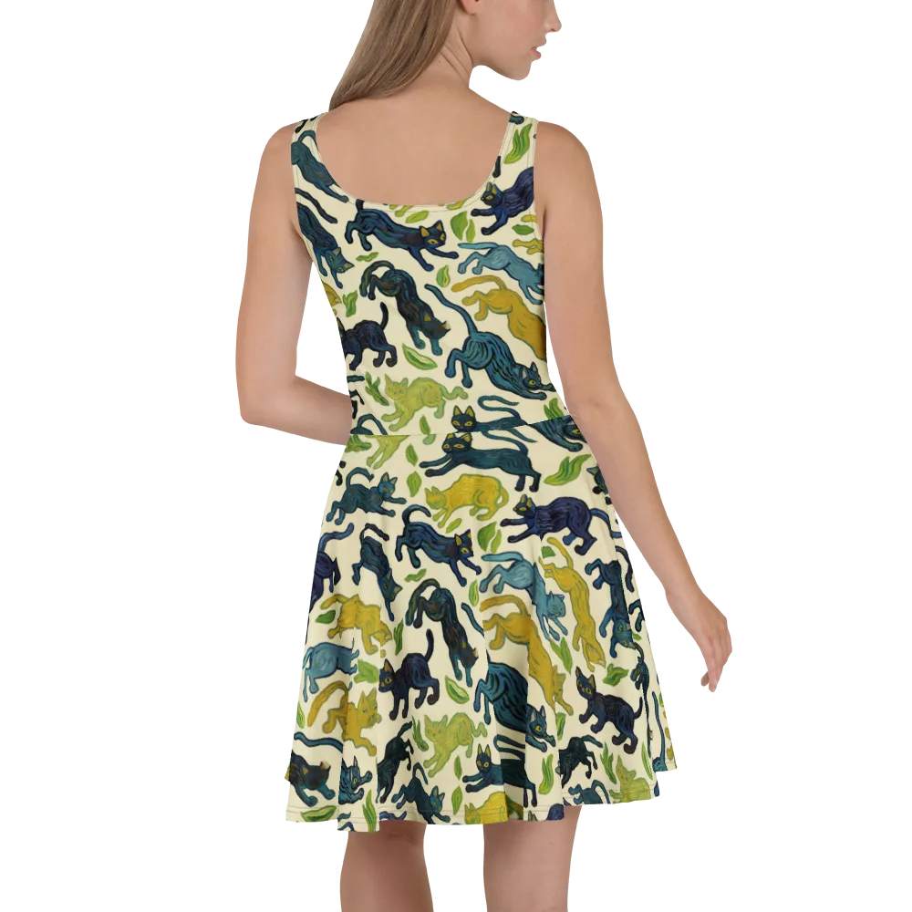 Velvet Alley Cats on Skater Dress — Back