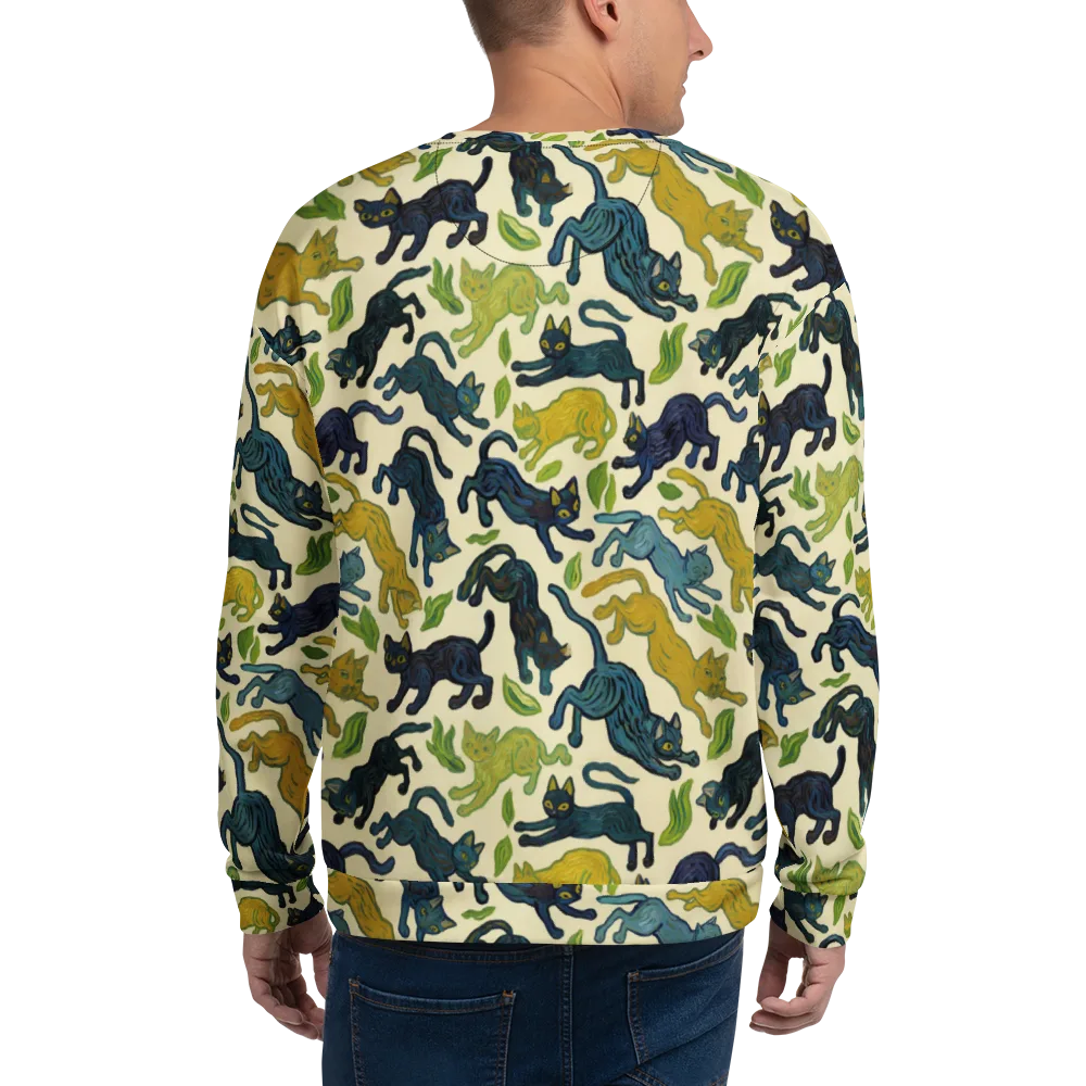 Velvet Alley Cats on Sweatshirt — Back
