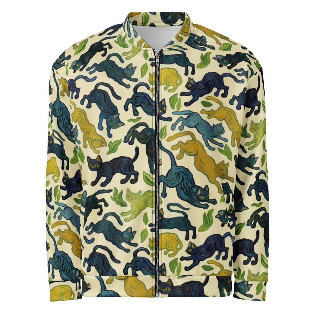 Velvet Alley Cats on Bomber Jacket — Front