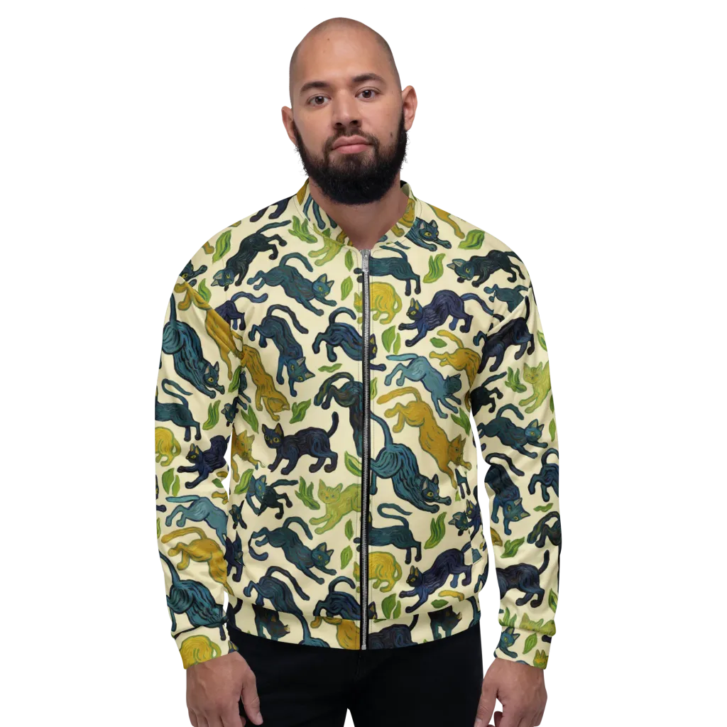Velvet Alley Cats on Bomber Jacket — Front