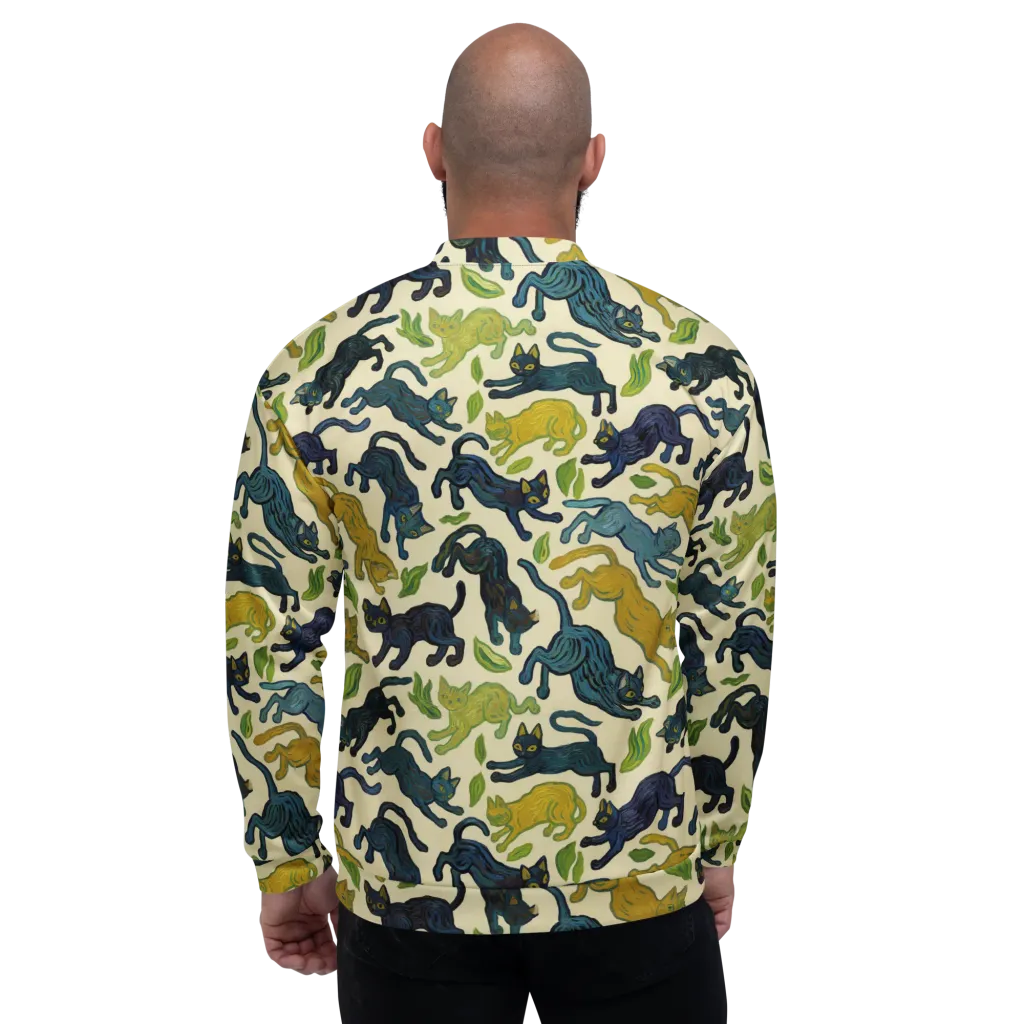 Velvet Alley Cats on Bomber Jacket — Back