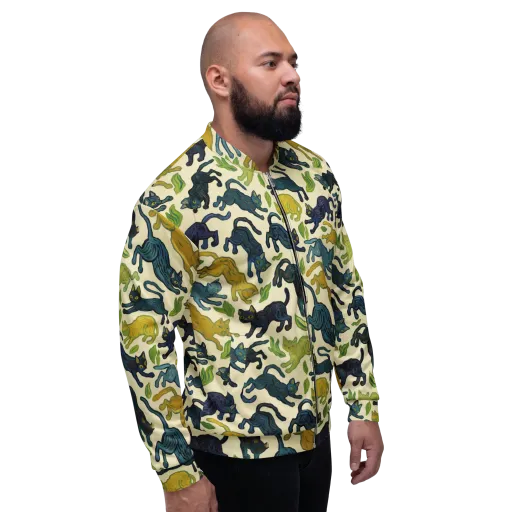 Velvet Alley Cats on a Bomber Jacket