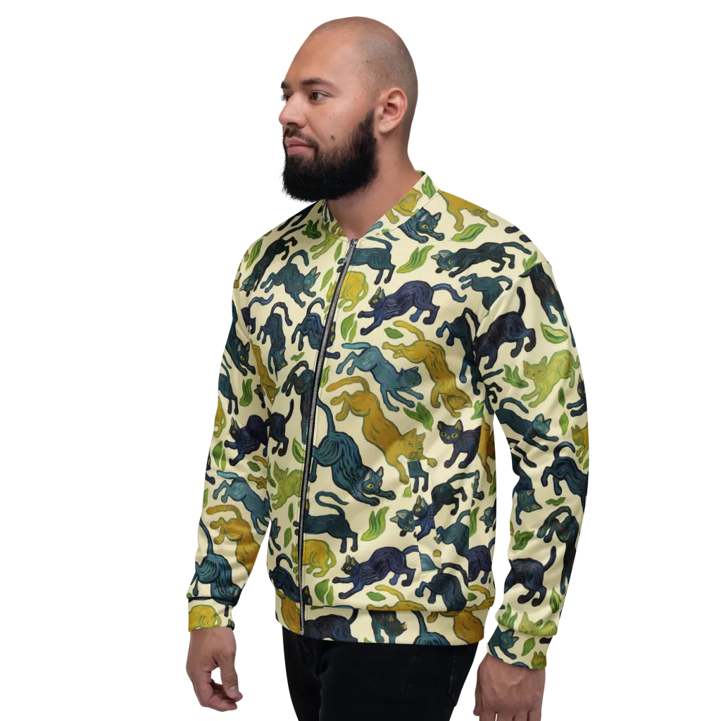 Velvet Alley Cats on Bomber Jacket — Left