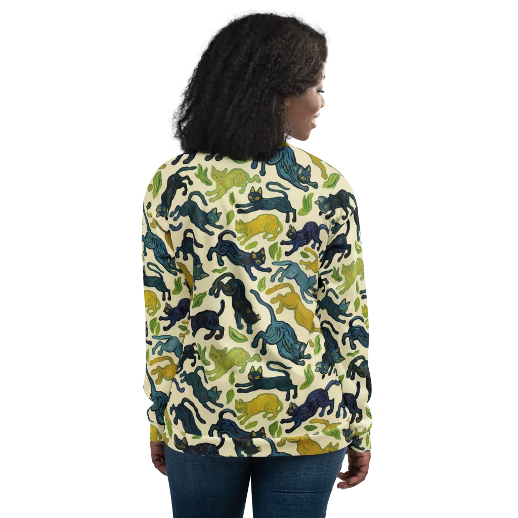 Velvet Alley Cats on Bomber Jacket — Back